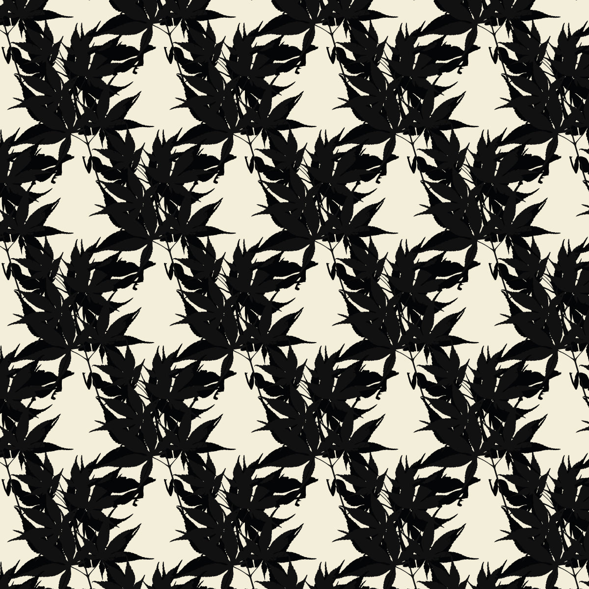 Mary Maple Charcoal Wallpaper